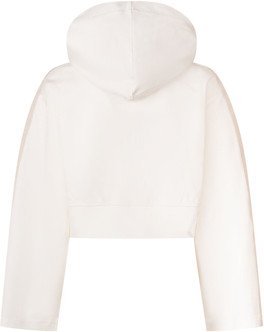 Palm Angels Felpa Cropped con Cappuccio e Zip Wit