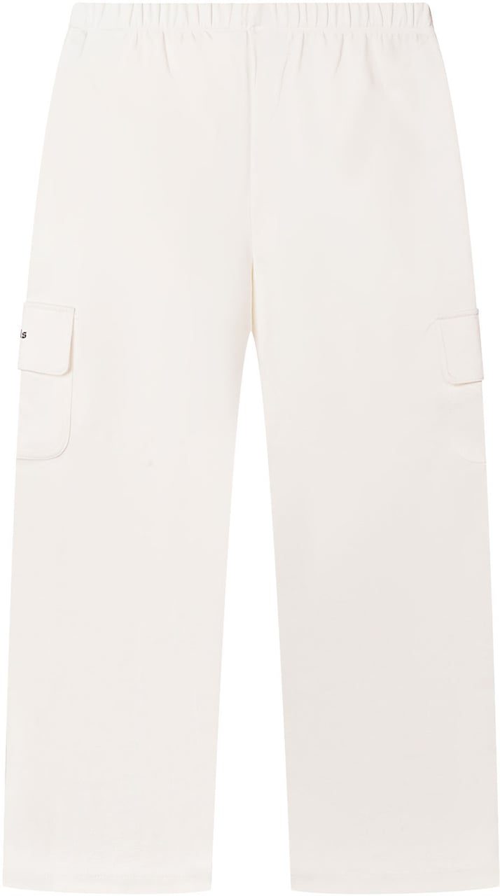 Palm Angels Pantaloni Ampi con Bande Laterali e Tasche Cargo Wit