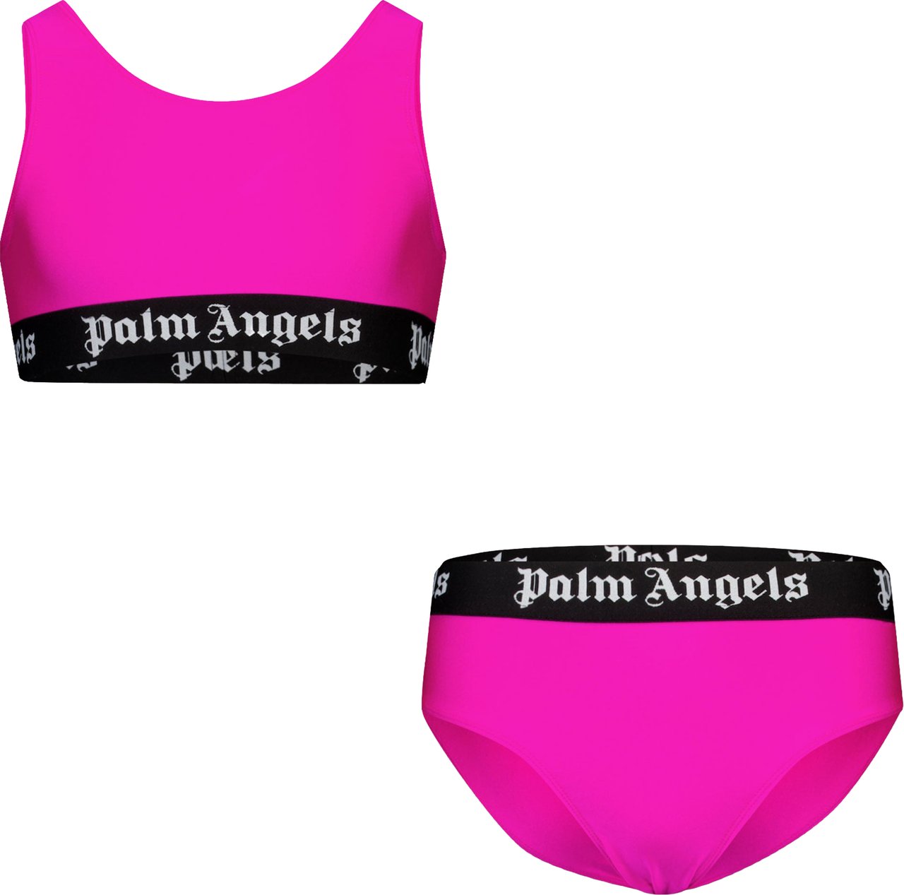 Palm Angels Palm Angels Kinder Meisjes Zwemkleding In Fuchsia Roze