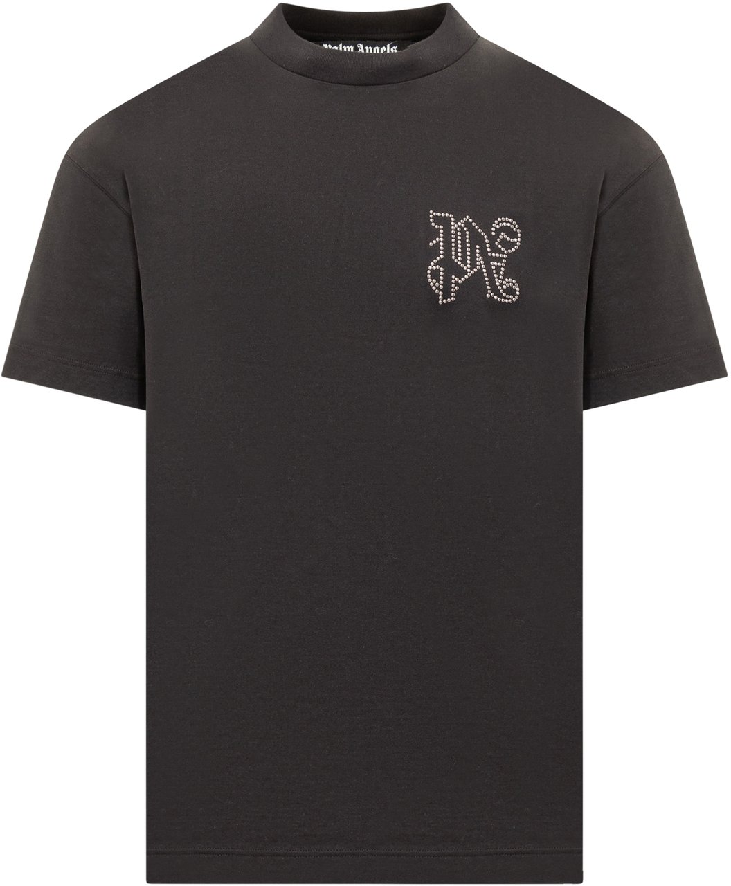 Palm Angels T-Shirt con Monogram Palm Angels Zwart