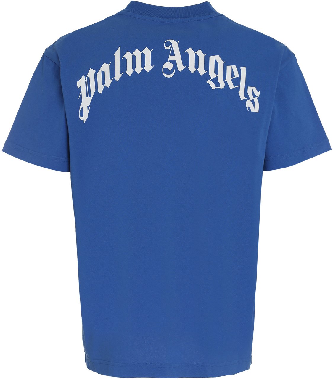 Palm Angels Printed cotton T-shirt Blauw