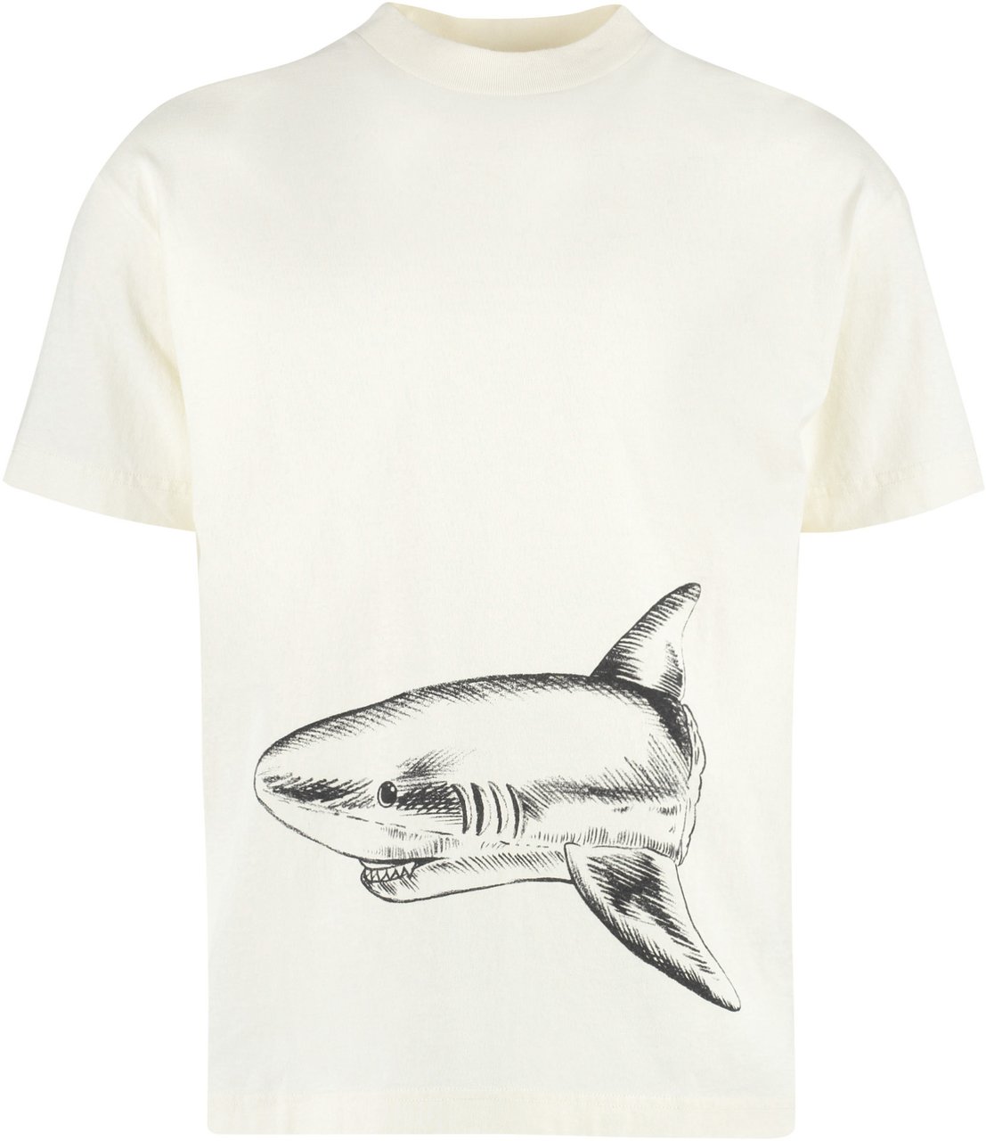 Palm Angels Cotton crew-neck T-shirt Neutraal