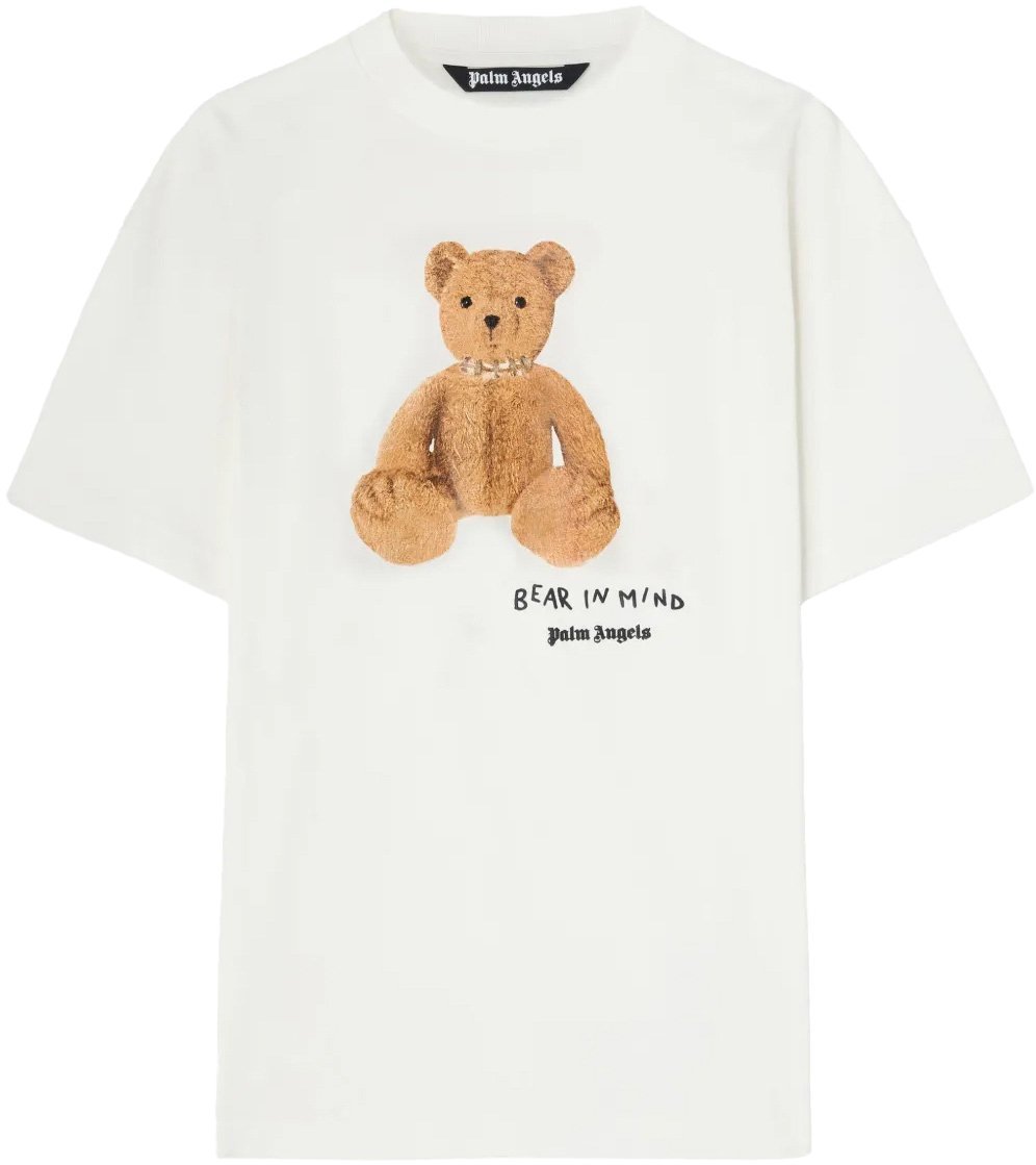Palm Angels Bear In Mind Logo T-shirt Wit