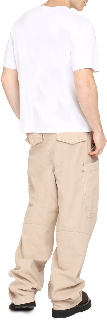 Palm Angels Cotton crew-neck T-shirt Wit