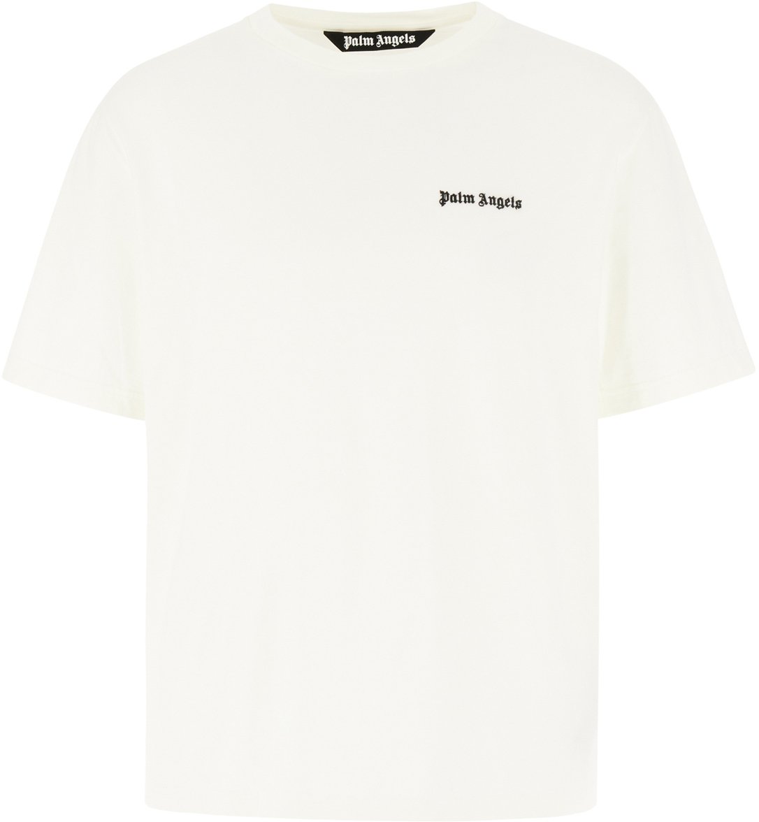 Palm Angels Palm Angels White cotton t-shirt Wit