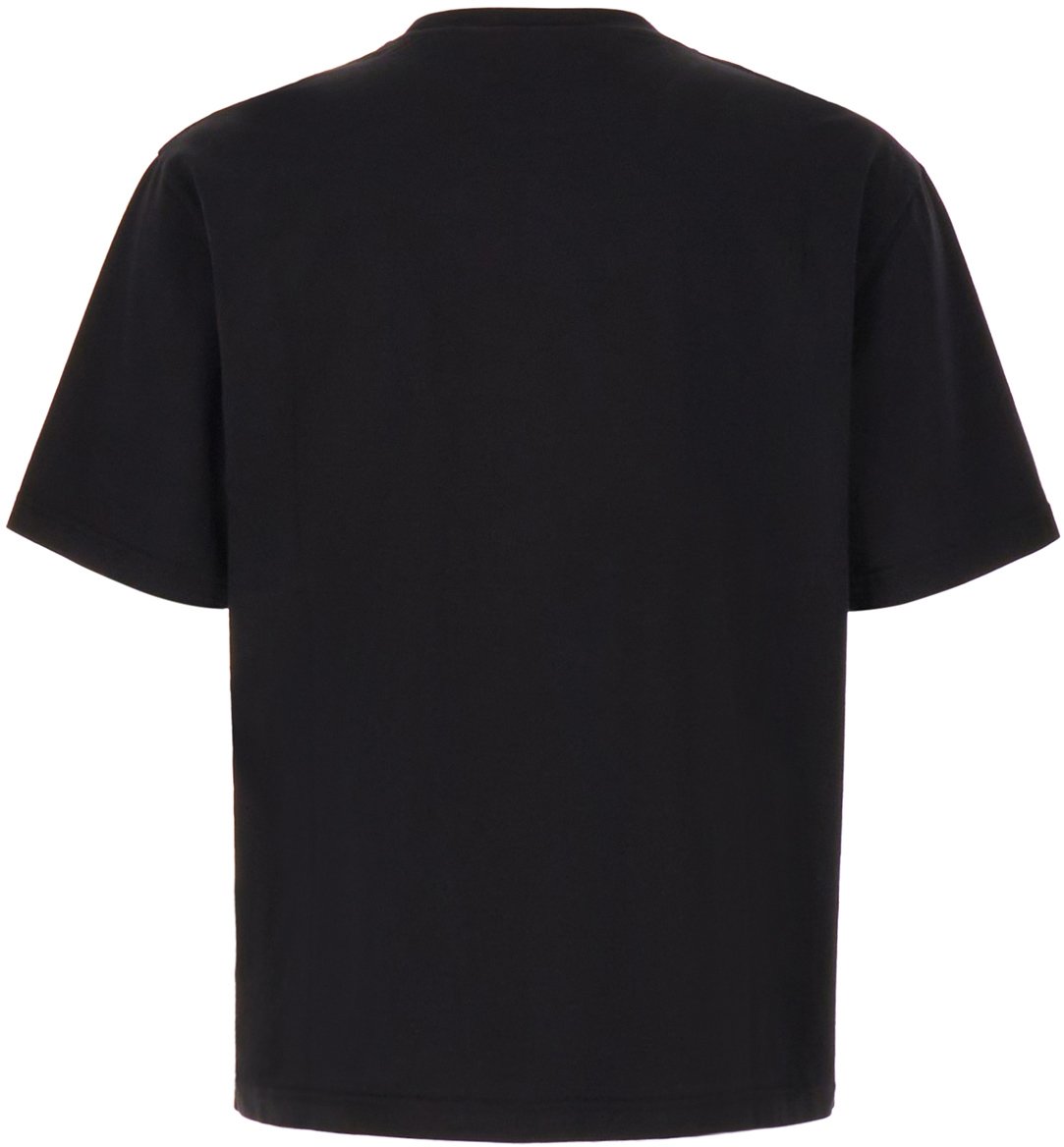 Palm Angels Palm Angels Black cotton t-shirt Zwart