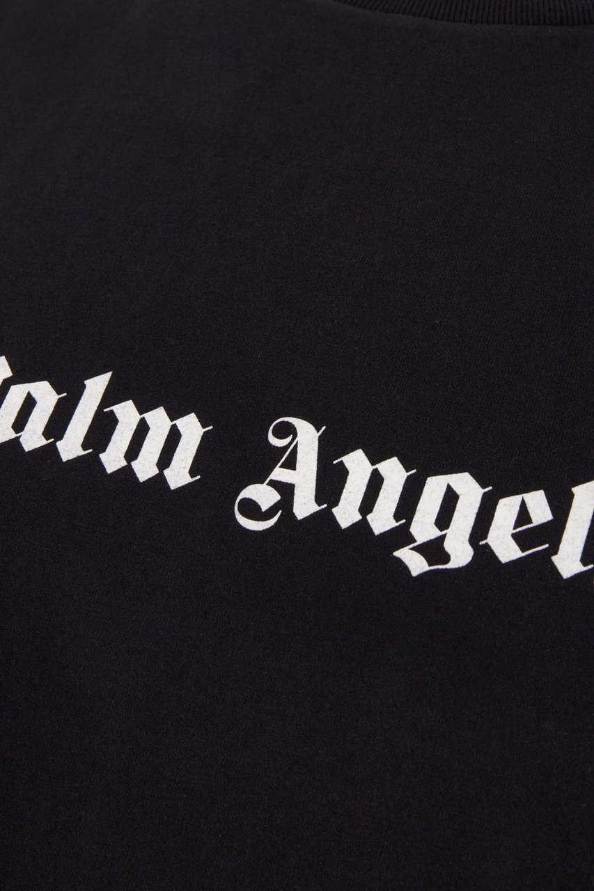 Palm Angels Palm Angels Black cotton t-shirt Zwart