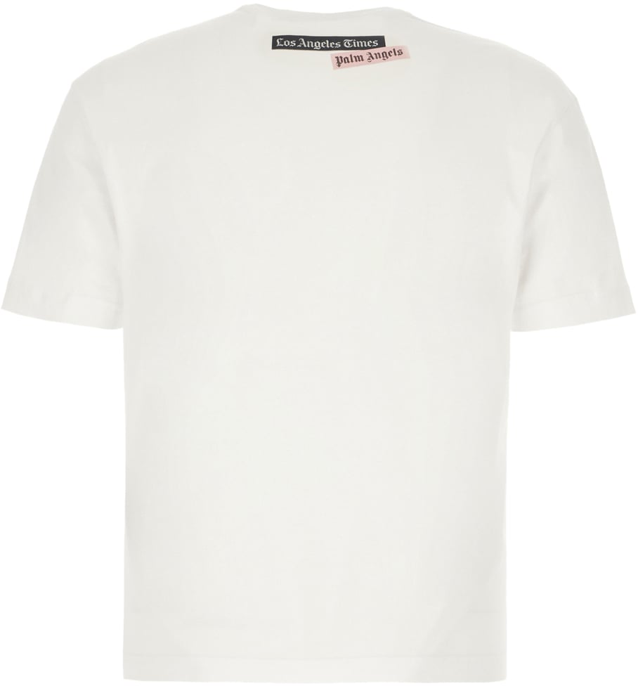 Palm Angels Palm Angels Ivory cotton t-shirt Neutraal