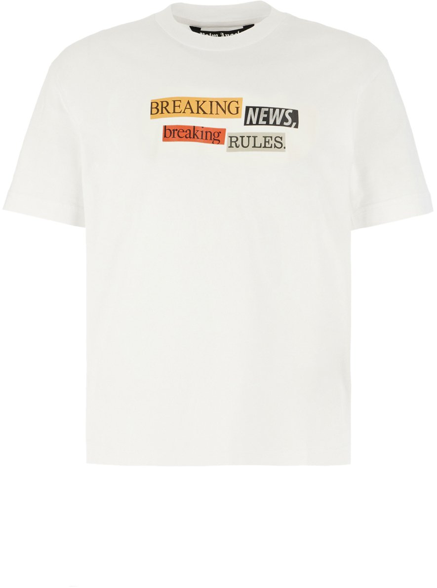 Palm Angels Palm Angels Ivory cotton t-shirt Neutraal