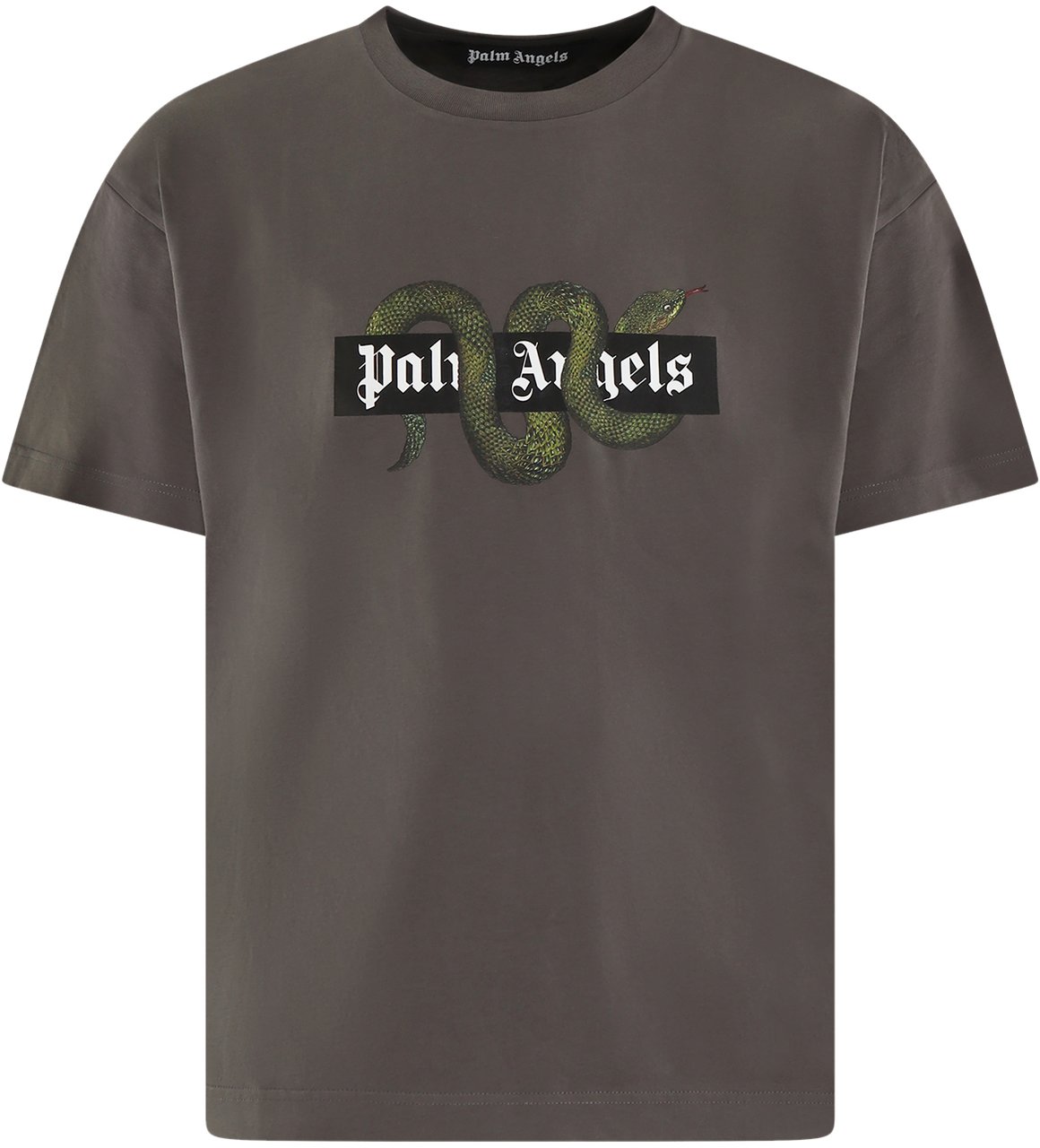 Palm Angels Heren Snake Box T-Shirt Grijs Grijs