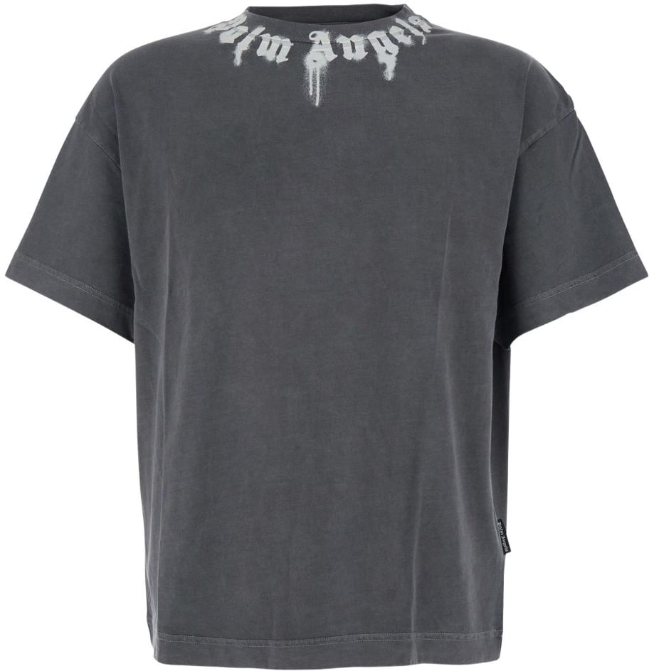 Palm Angels T-Shirts And Polos Grey Grijs