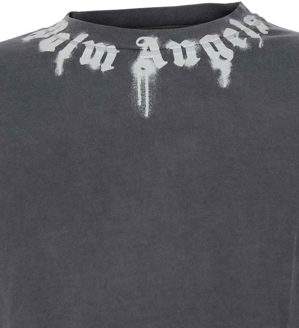 Palm Angels T-Shirts And Polos Grey Grijs
