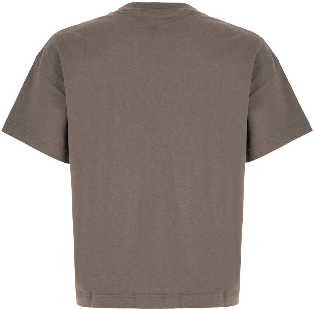 Palm Angels Palm Angels Dove grey cotton t-shirt Bruin