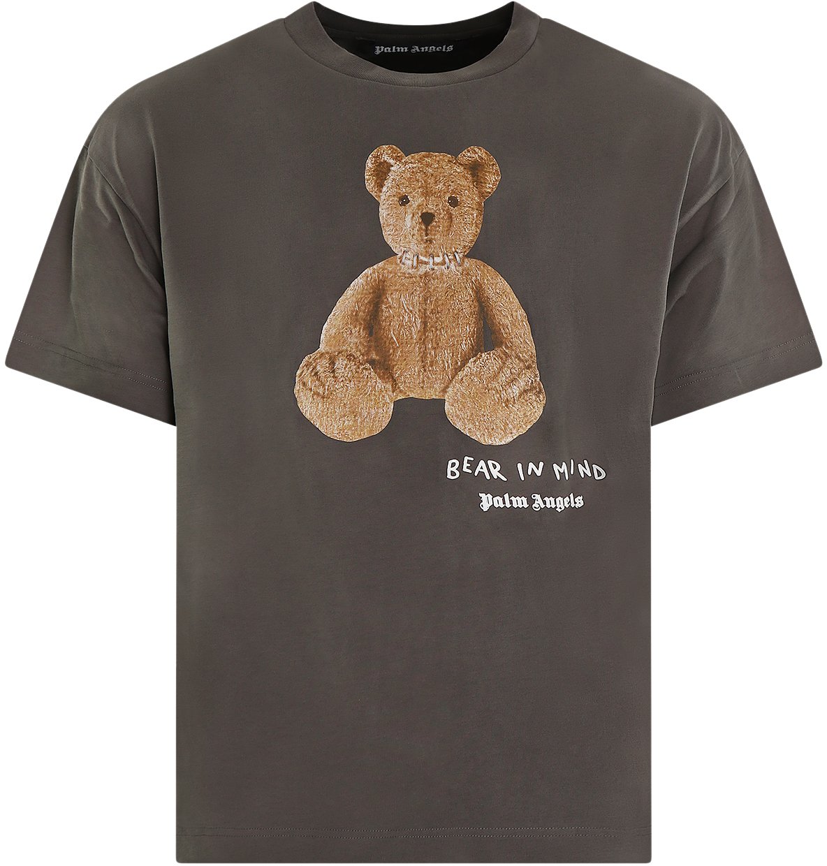 Palm Angels Heren Bear in Mind T-Shirt Grijs Grijs