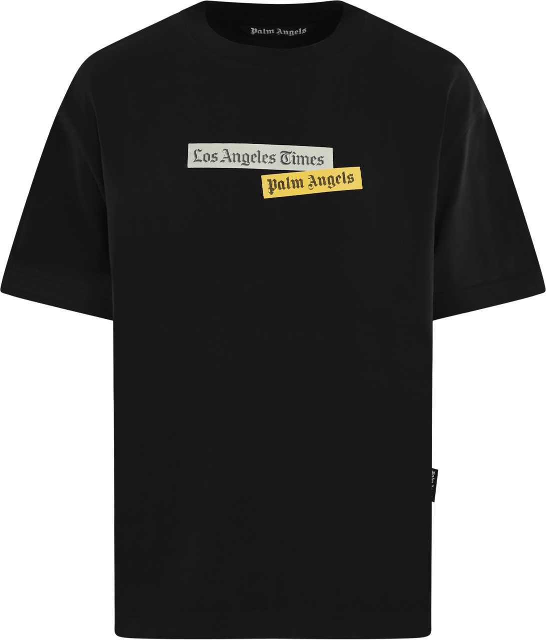 Palm Angels Heren Paxlatimes Reg T-Shirt Zwart Zwart