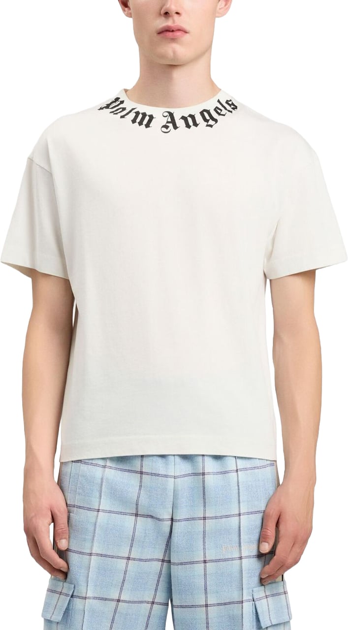 Palm Angels T-Shirts And Polos Off White Black Wit