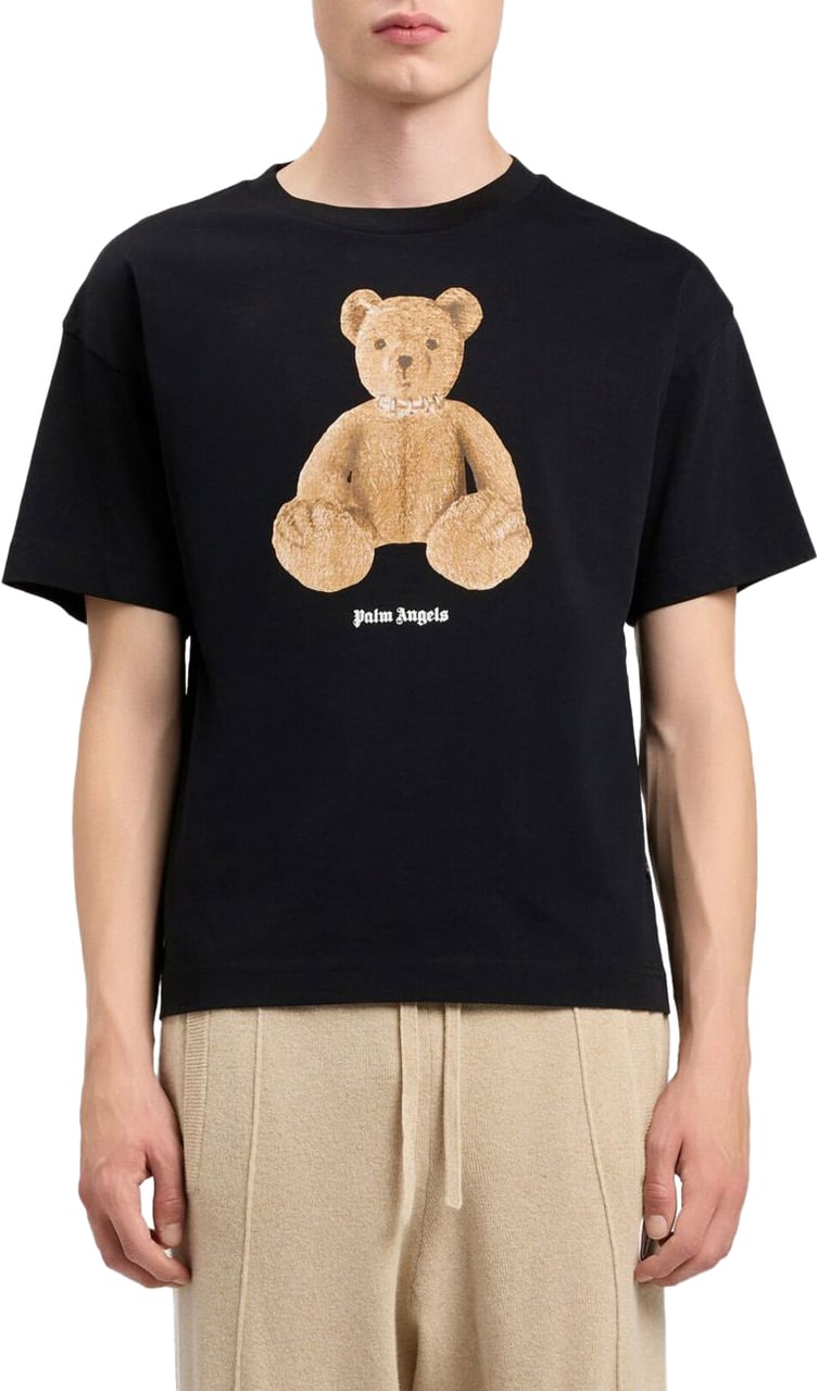 Palm Angels T-Shirts And Polos Black Zwart