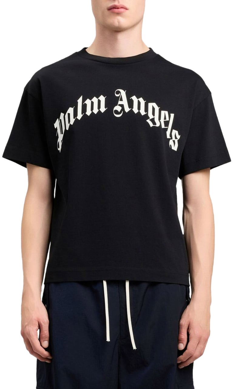 Palm Angels T-Shirts And Polos Black Zwart