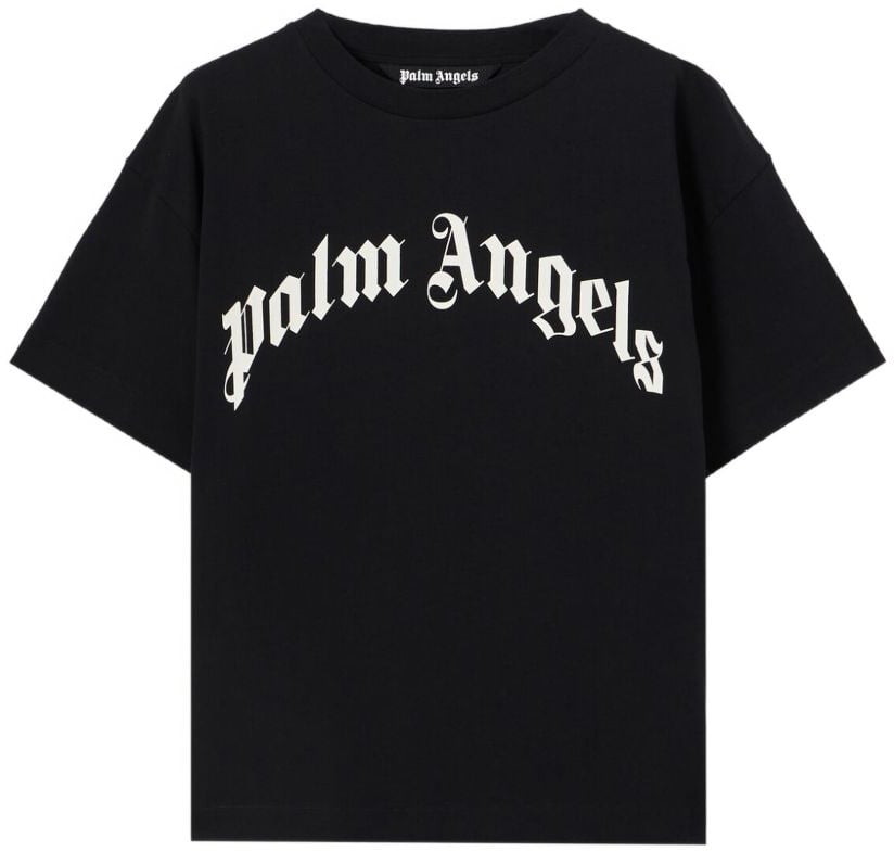 Palm Angels T-Shirts And Polos Black Off White Zwart