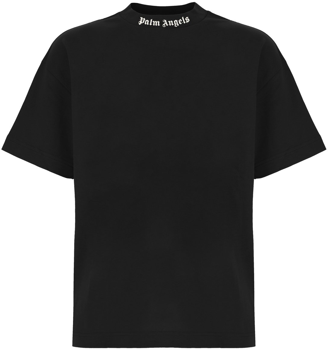 Palm Angels Palm Angels Black cotton t-shirt Zwart