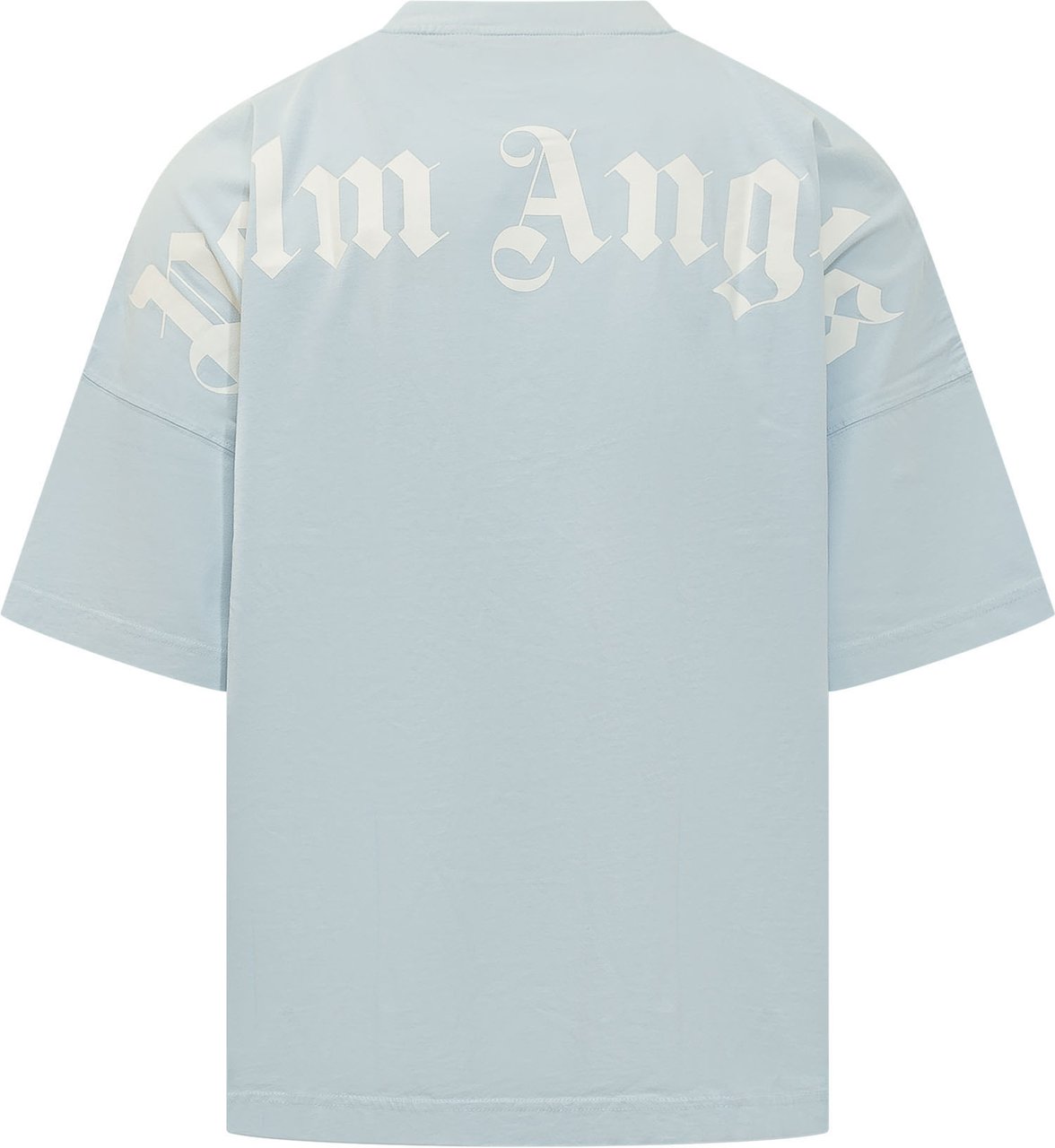 Palm Angels T-Shirts And Polos Baby Blue Off White Lichtblauw