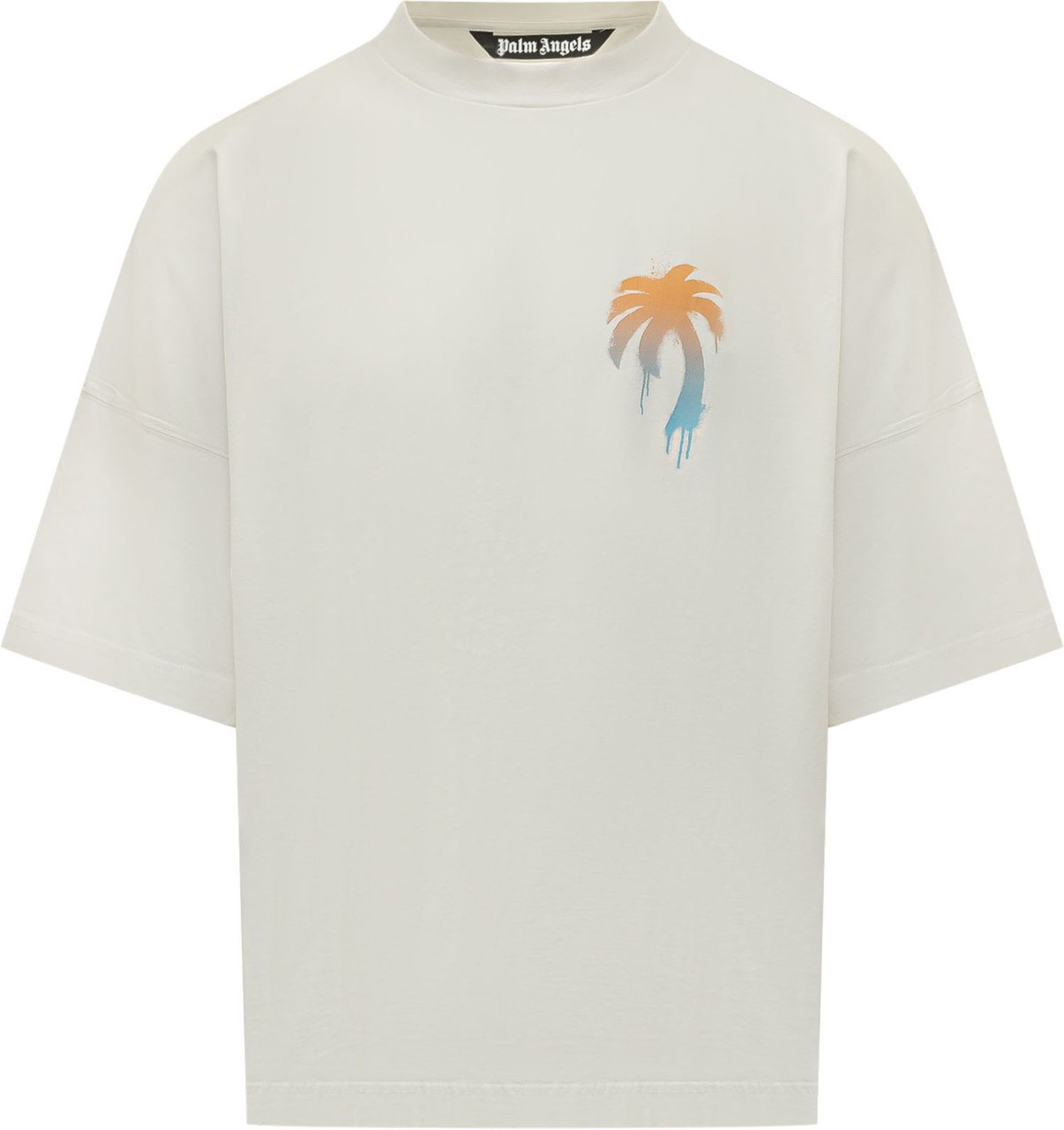 Palm Angels T-shirt Over I Love PA con Stampa Wit
