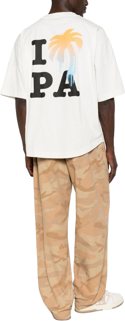 Palm Angels T-Shirts And Polos Off White Black Wit