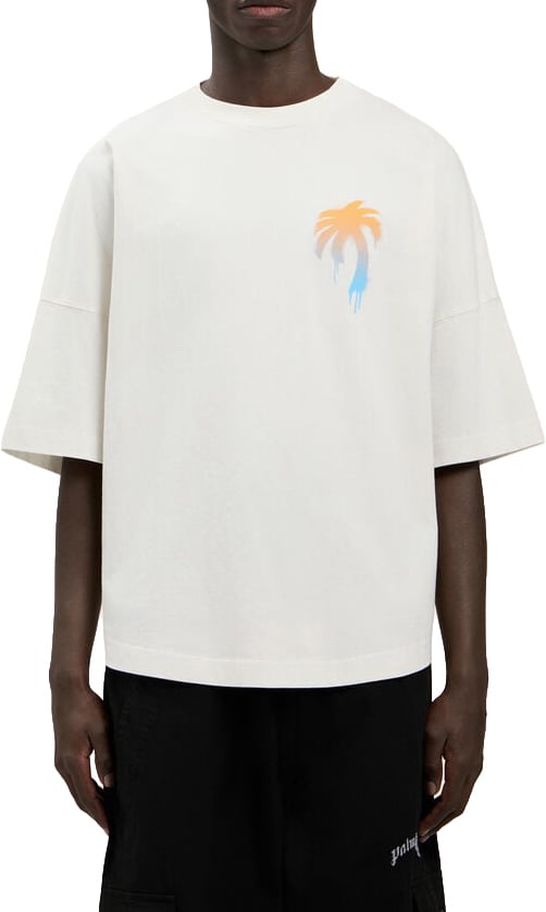 Palm Angels T-Shirts And Polos Off White Black Wit