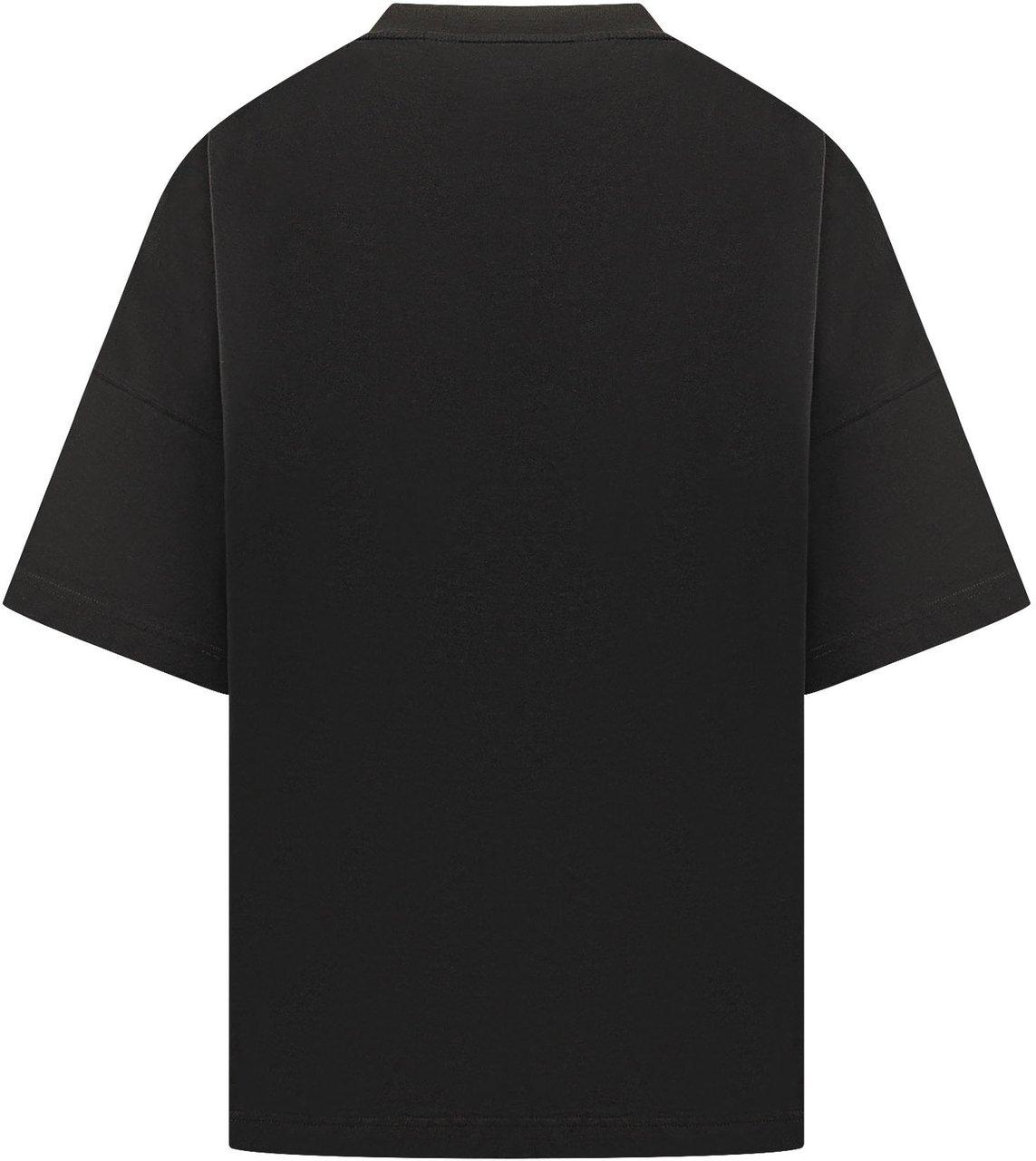 Palm Angels T-shirt con Stampa Orso e Logo Frontale Zwart