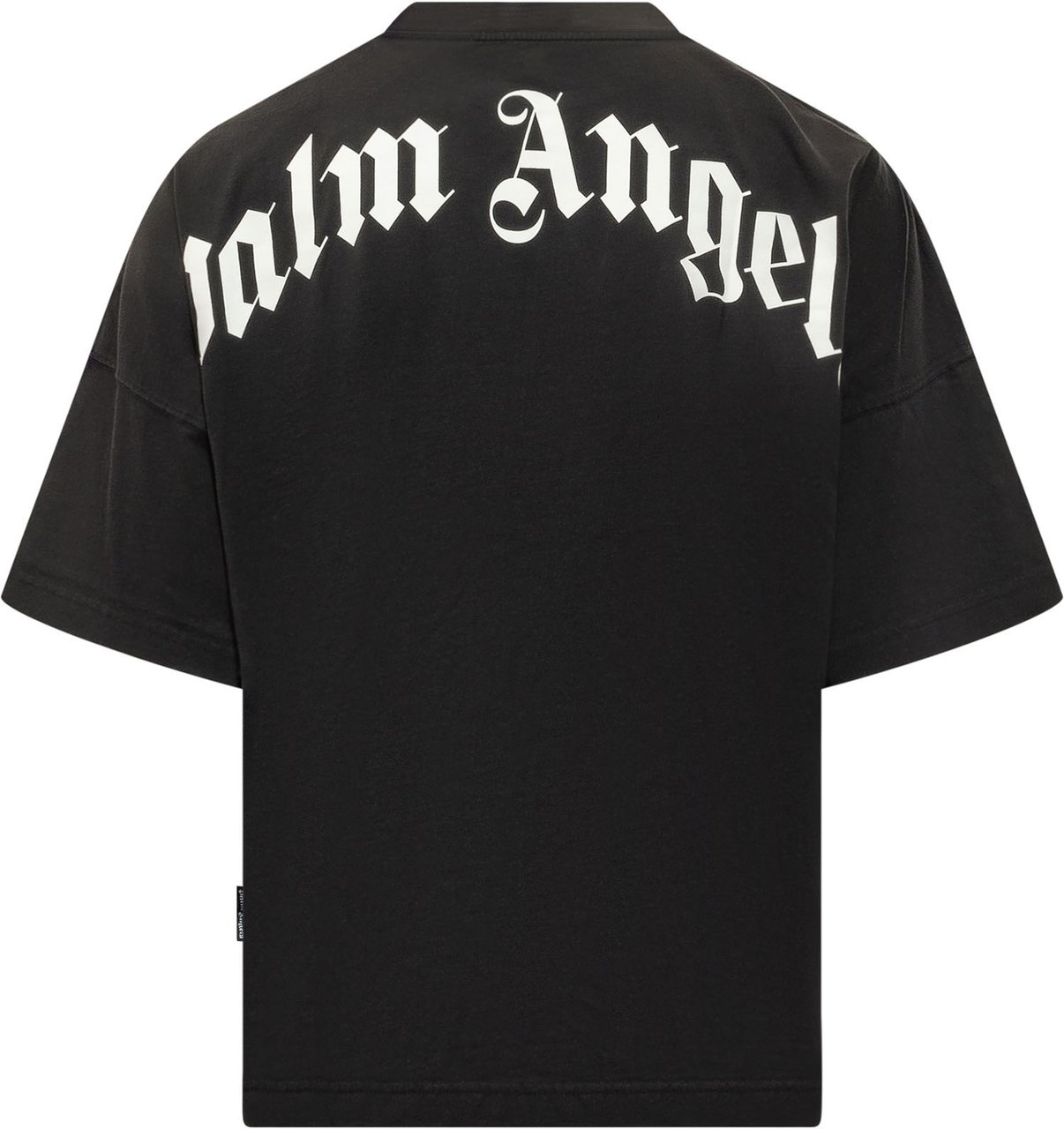 Palm Angels T-shirt con Logo Frontale Zwart