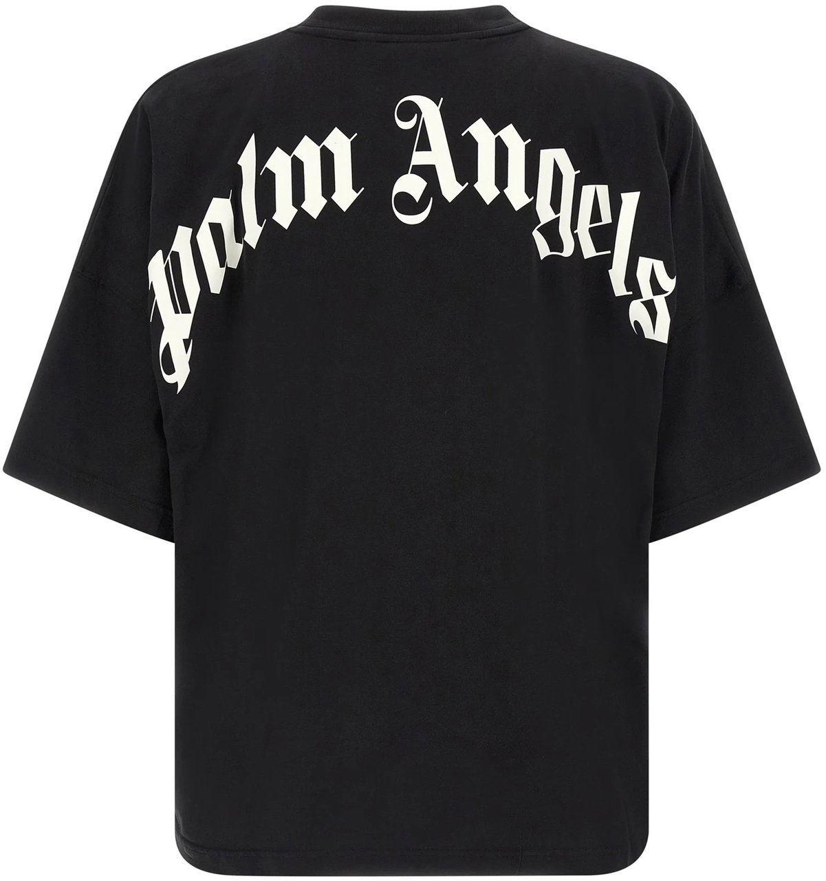 Palm Angels T-Shirts And Polos Black Off White Zwart