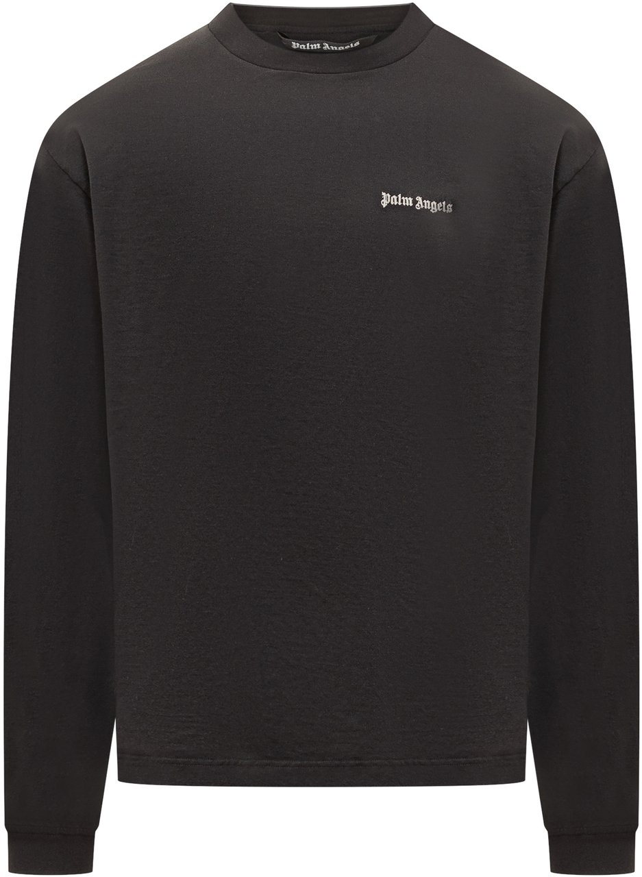 Palm Angels Felpa con Logo Wit
