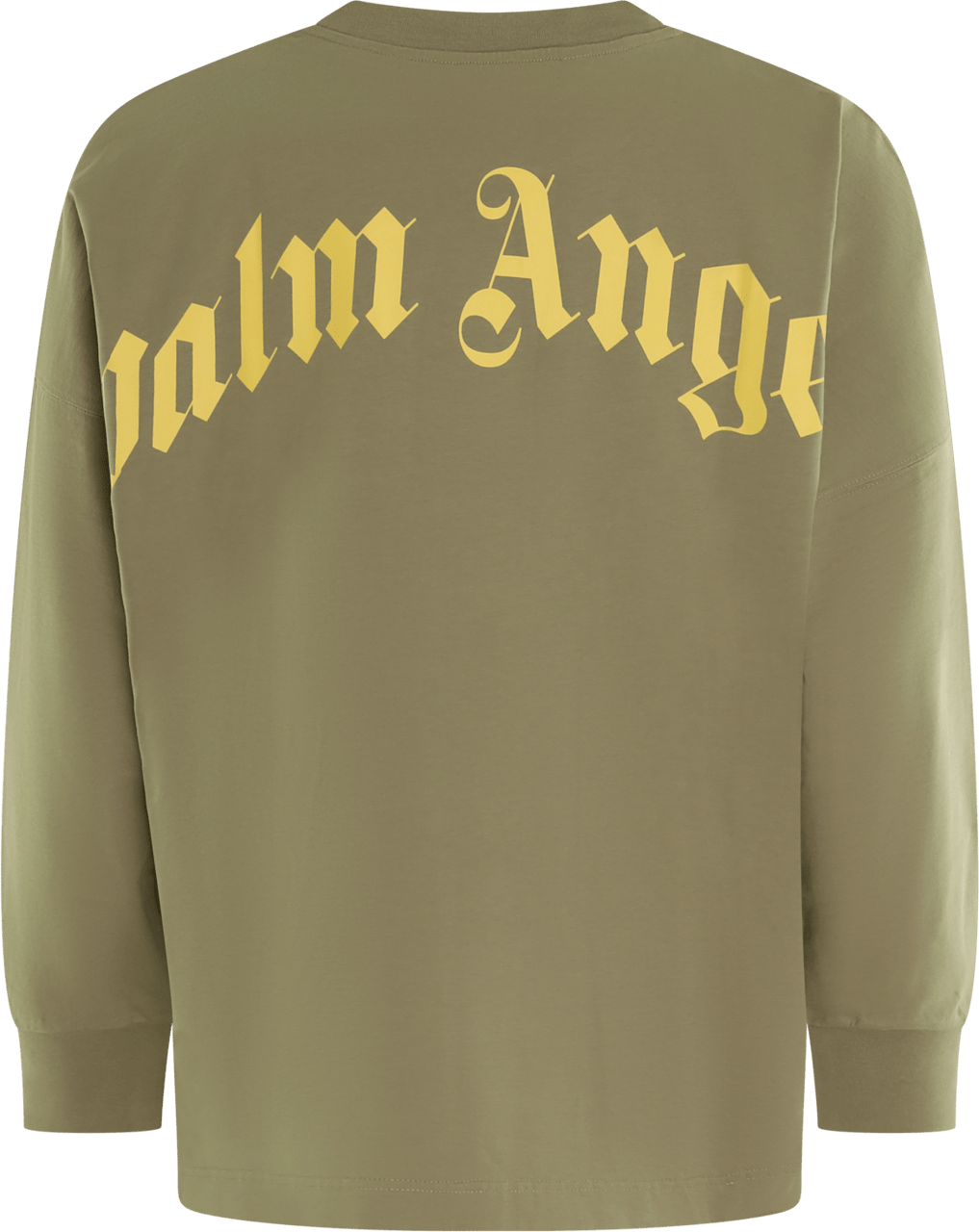 Palm Angels Heren Back Curved Longsleeve Groen Groen