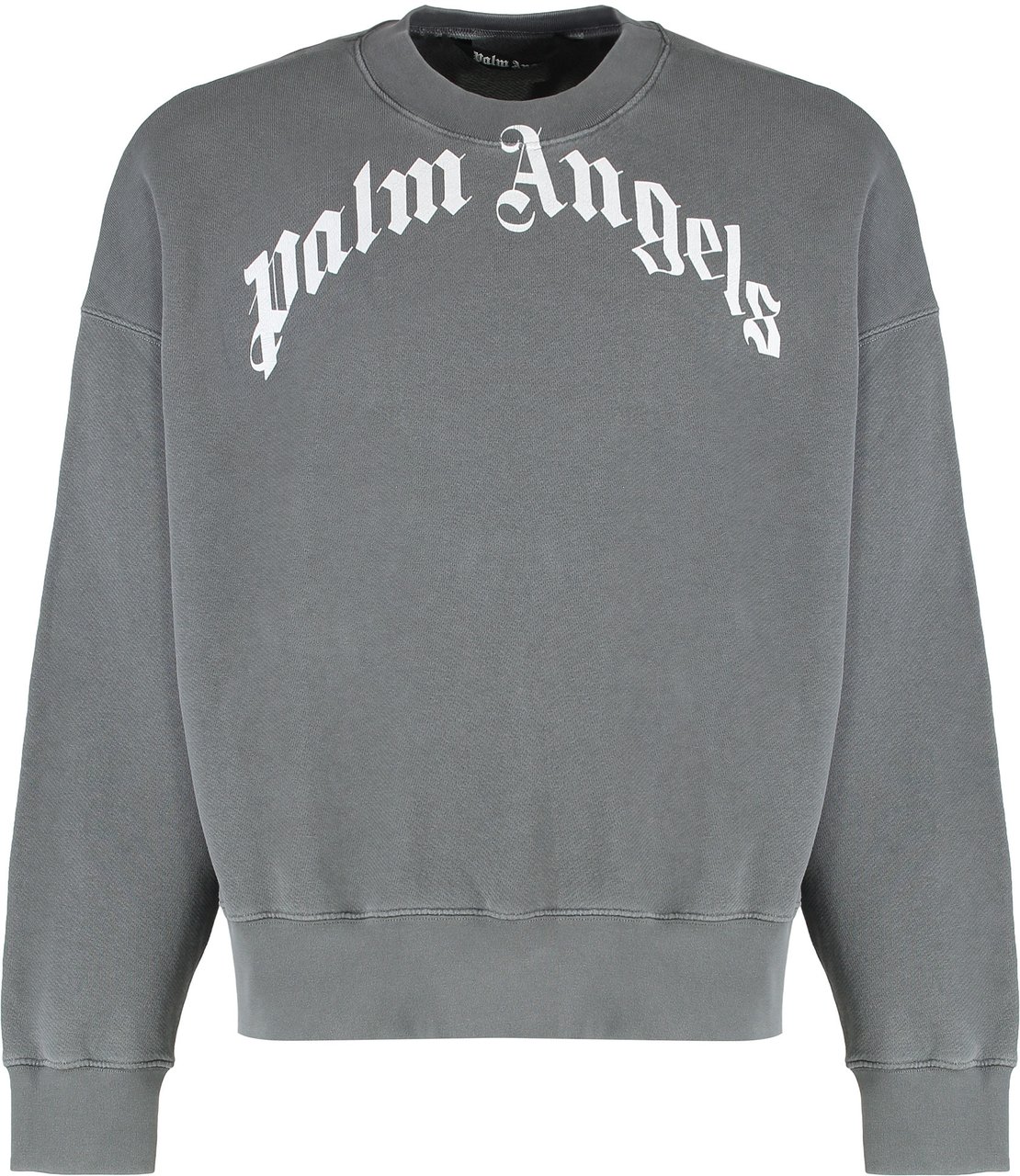 Palm Angels Sweatshirt in cotton with logo Zwart