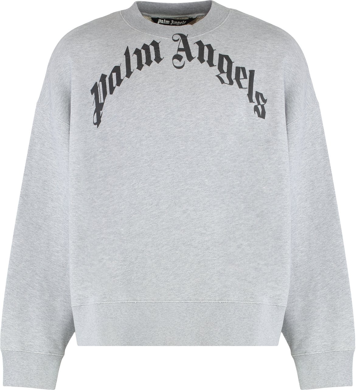 Palm Angels Sweatshirt in cotton with logo Grijs