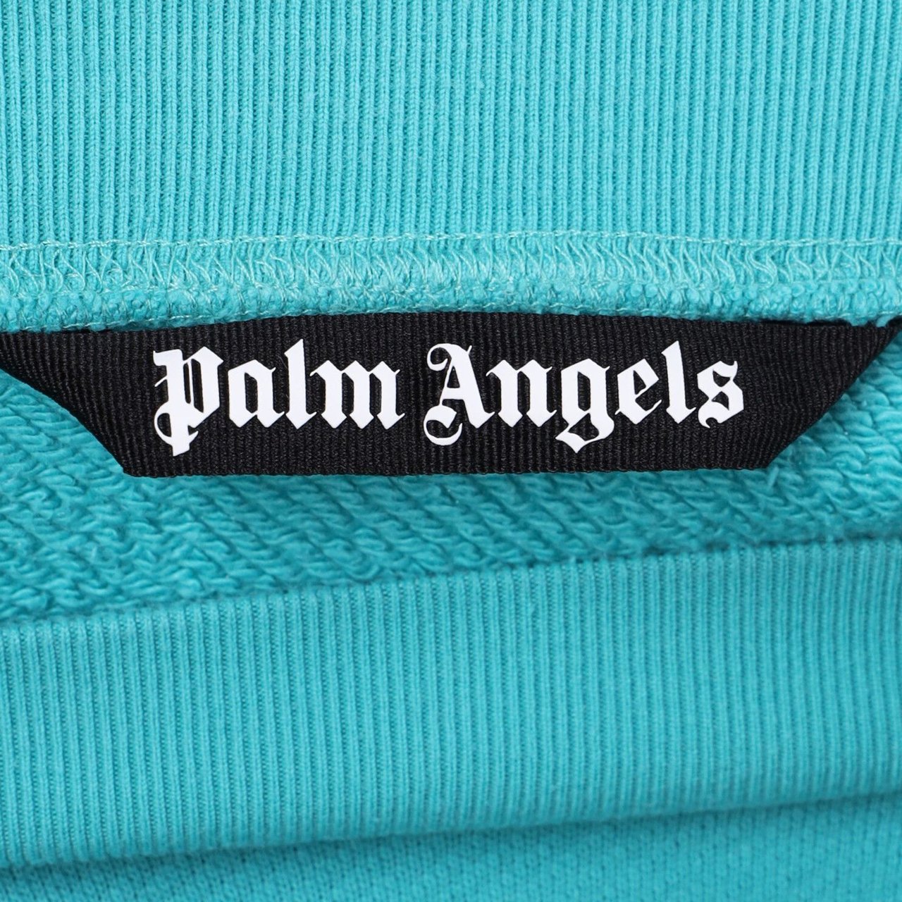 Palm Angels Bear Embroidered Sweatshirt With Print And Ribbed Details Groen