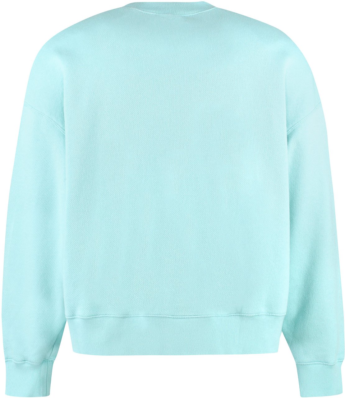 Palm Angels Embroidered cotton sweatshirt Blauw