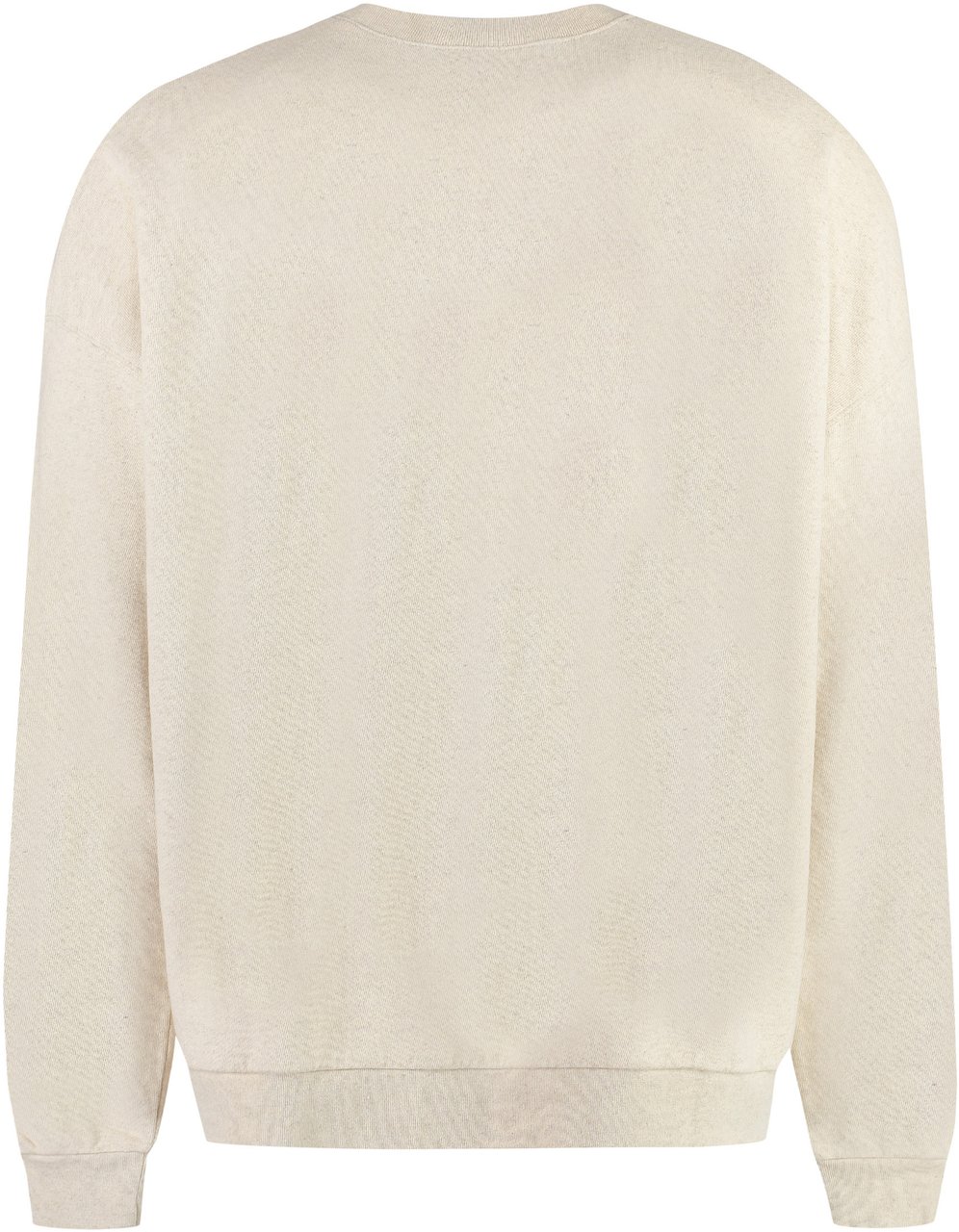 Palm Angels Cotton crew-neck sweatshirt Beige