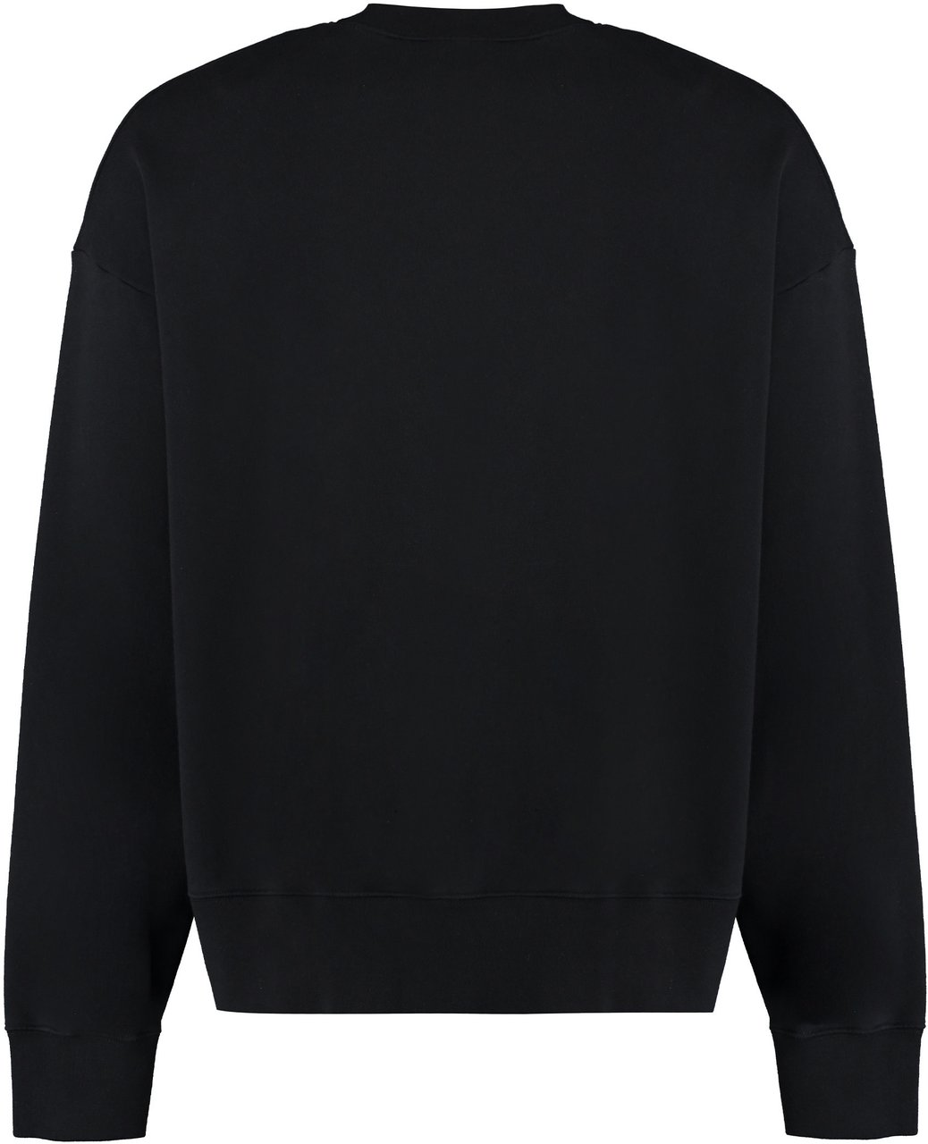 Palm Angels Cotton crew-neck sweatshirt Zwart