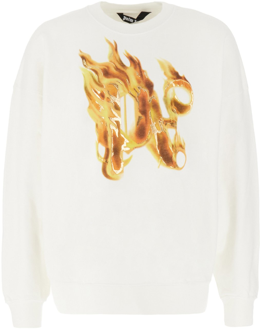 Palm Angels Palm Angels Ivory cotton sweatshirt Neutraal