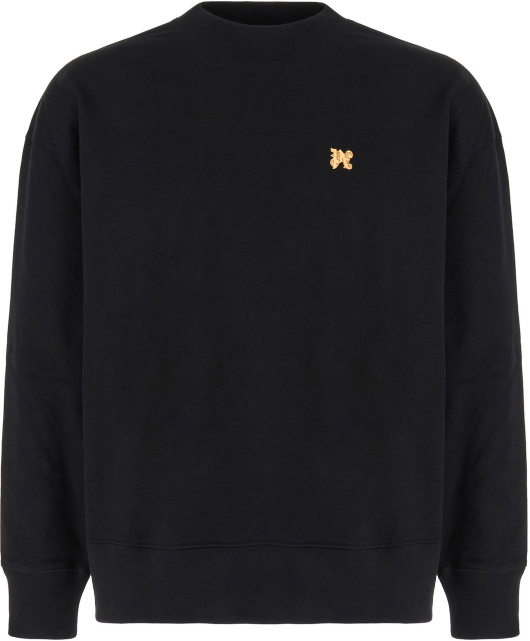 Palm Angels Palm Angels Black cotton sweatshirt Zwart