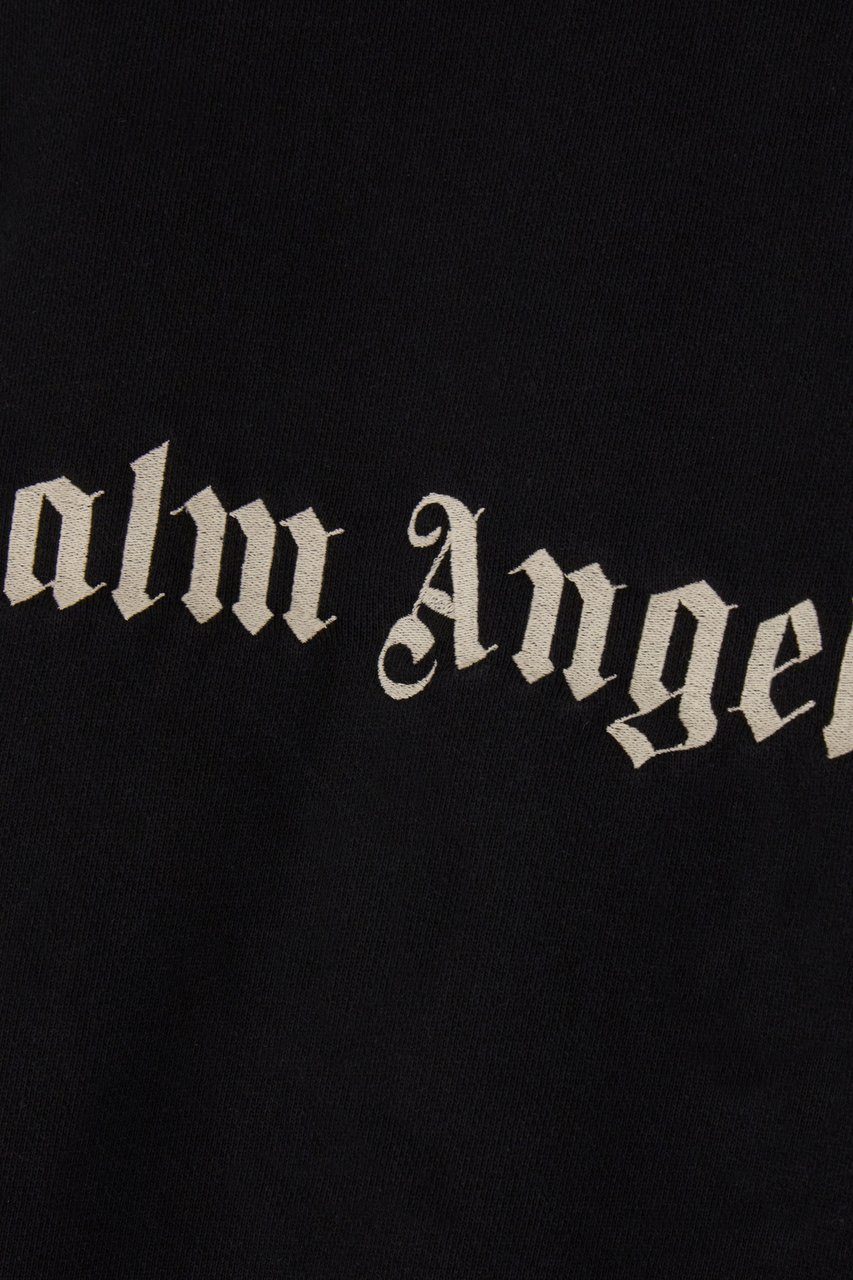 Palm Angels Palm Angels Black cotton oversize sweatshirt Zwart