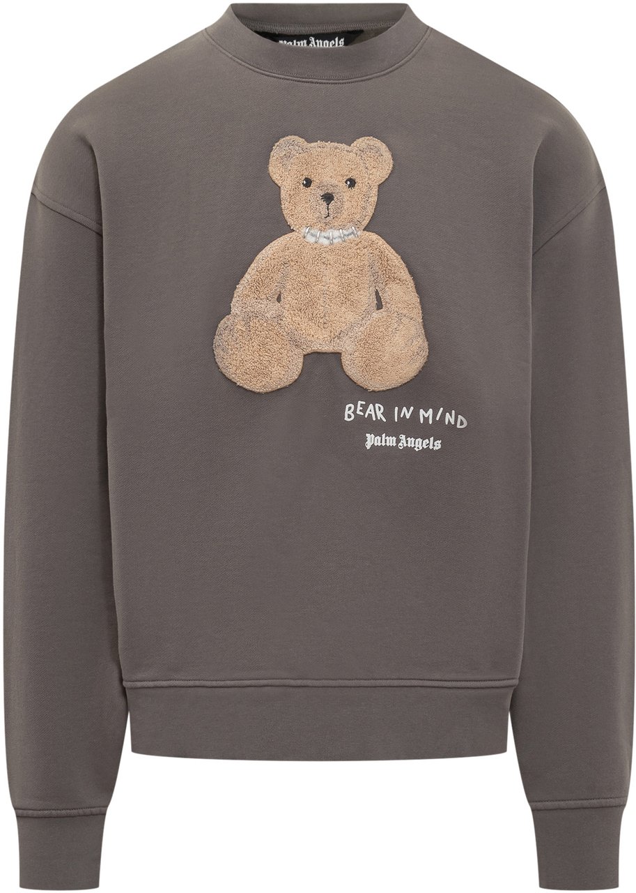 Palm Angels Palm Angels Felpa Bear In Mind Grijs