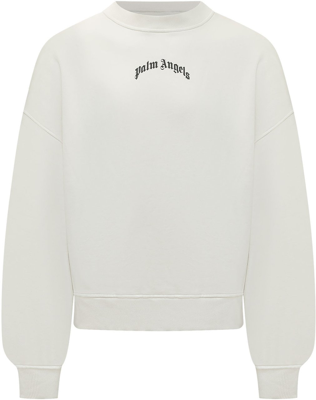 Palm Angels Felpa con Girocollo e Logo Wit