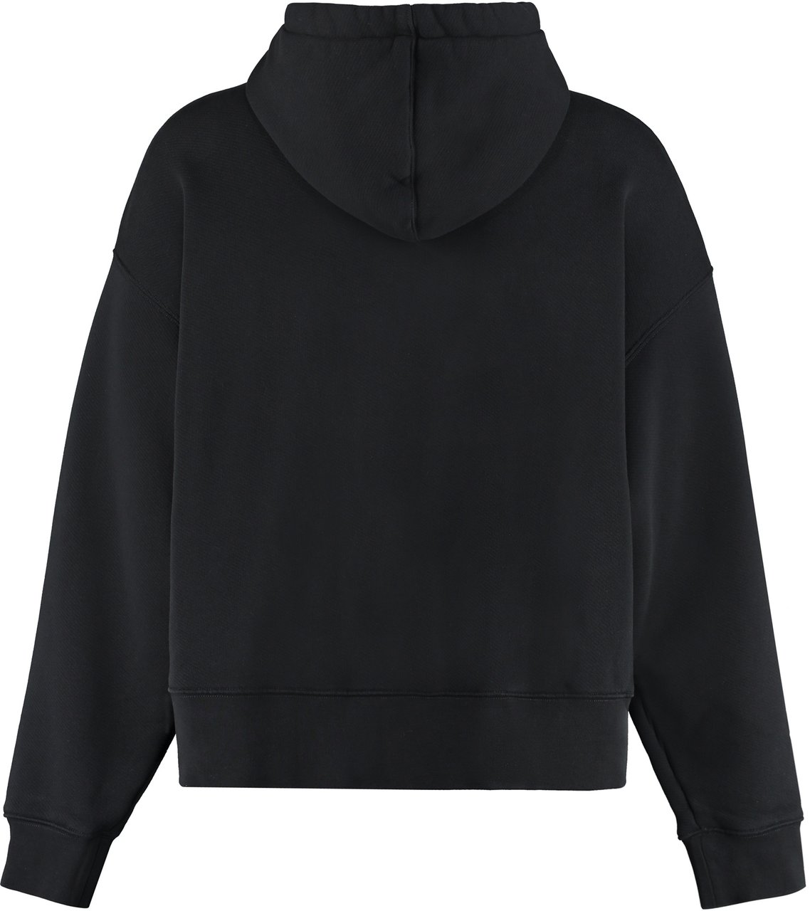 Palm Angels Logo cotton hoodie Zwart