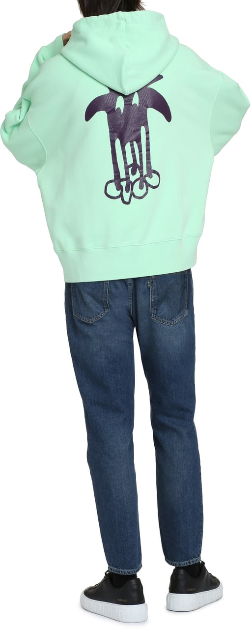 Palm Angels Cotton hoodie Groen