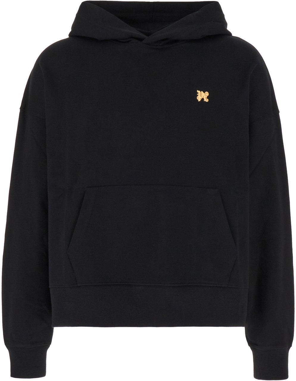 Palm Angels Palm Angels Black cotton sweatshirt Zwart