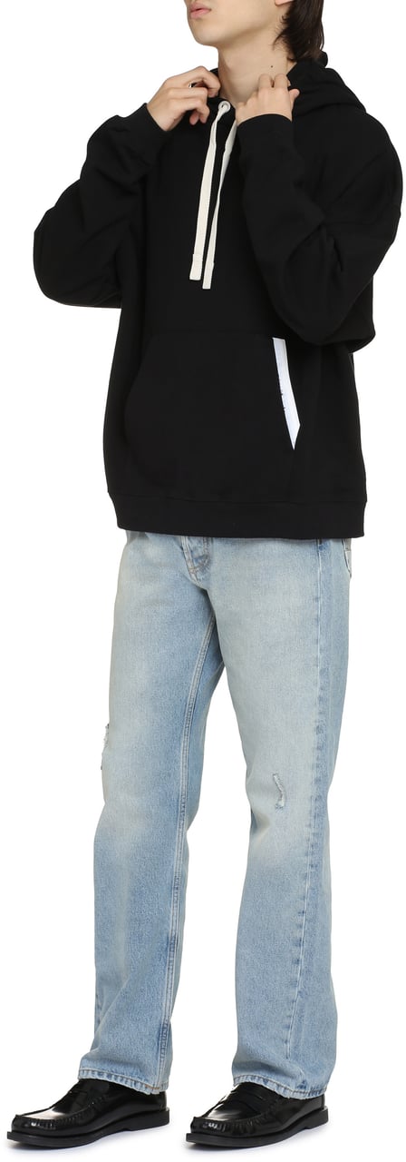 Palm Angels Cotton hoodie Zwart