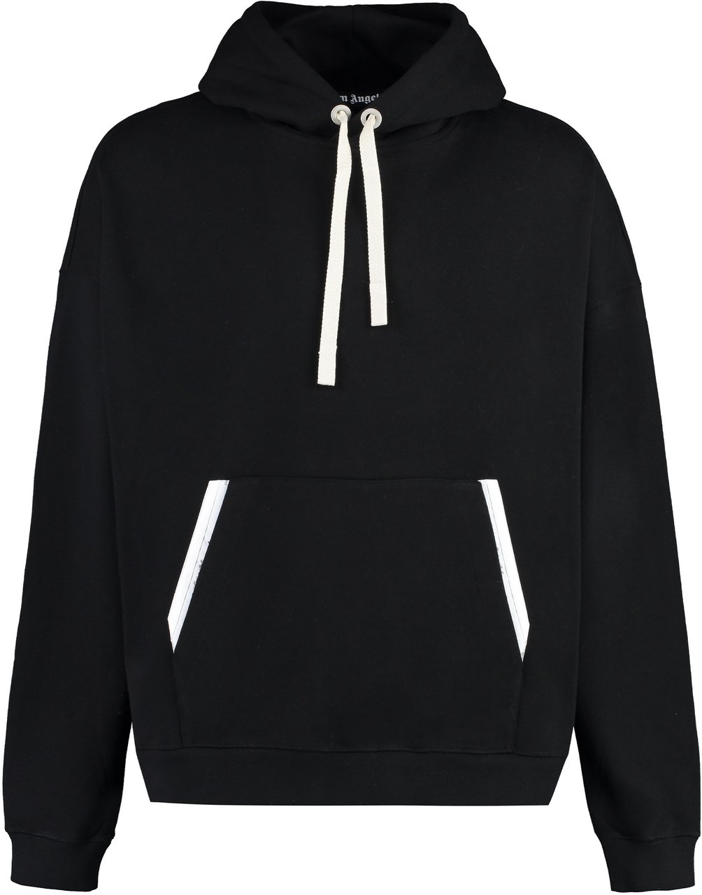 Palm Angels Cotton hoodie Zwart
