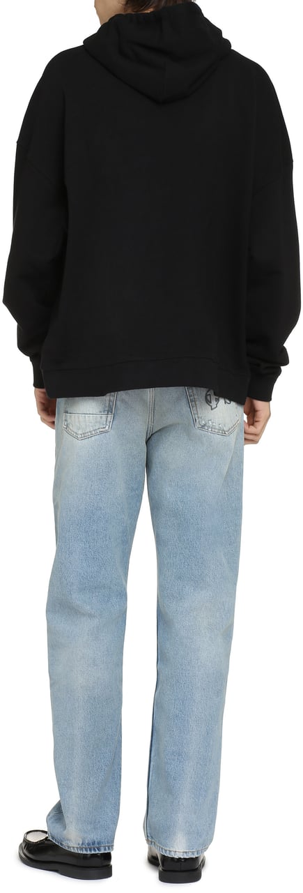 Palm Angels Cotton hoodie Zwart